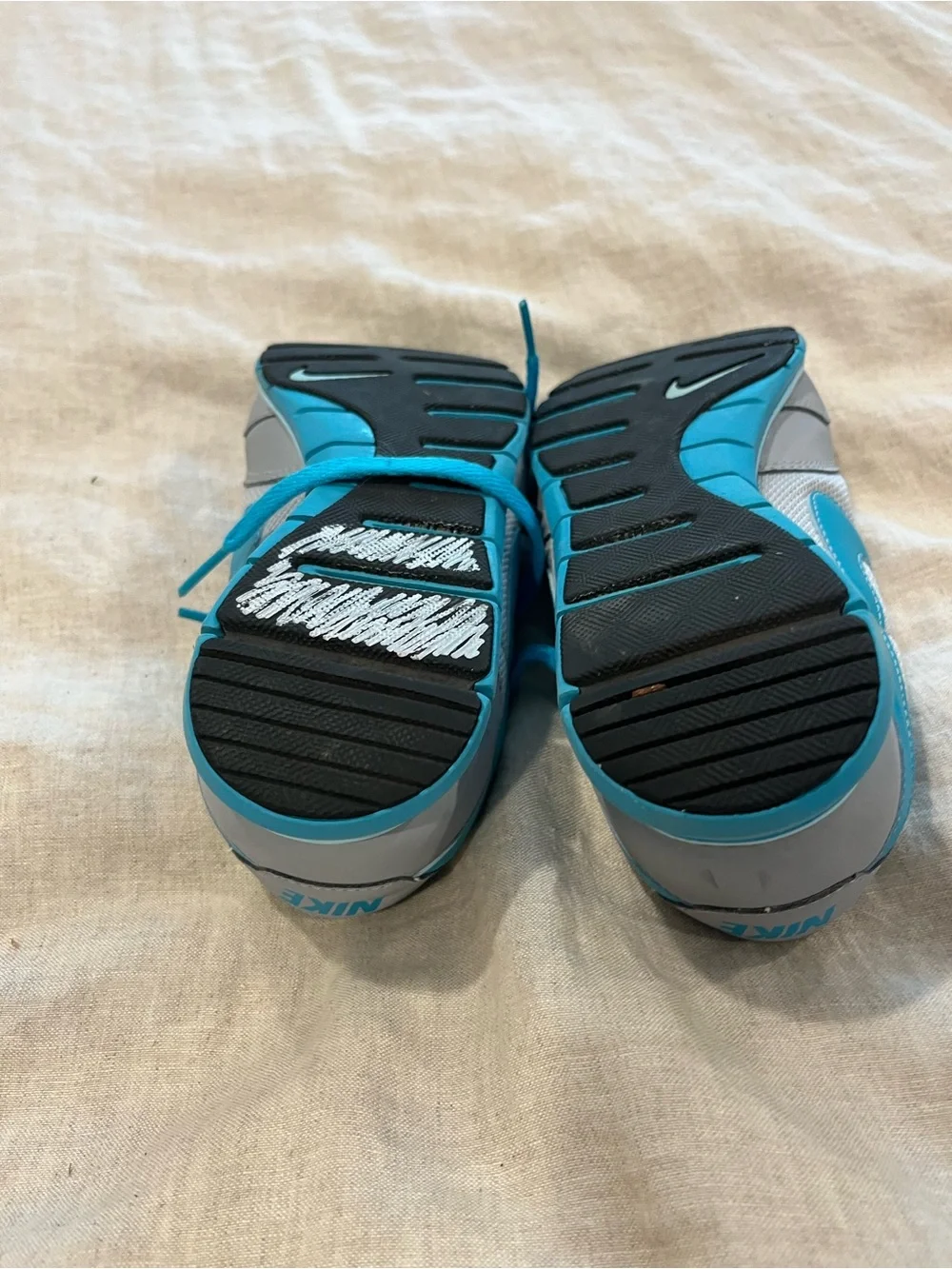 Nike Gray & Teal Athletic Sneakers
